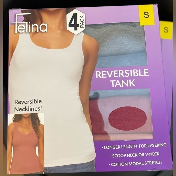 Women’s Feline Tank Tops 4 Pack - Picture 1 of 2